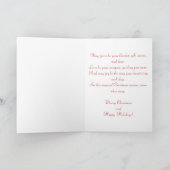 ピースラブジョイクリスマスフェスティバルホリデー カード (内部)