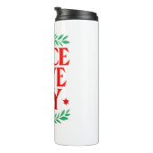 ピースラブジョイクリスマスフェスティバルホリデー タンブラー (回転右)