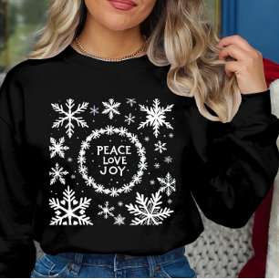 ピースラブジョイクリスマスフェスティバル スウェットシャツ