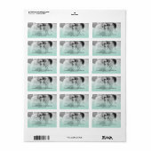 ピースラブジョイスクリプトホリデーフォト住所 シール (フルシート)