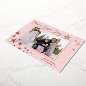 ピースラブジョイスターリーホリデーフォト 箔シーズンカード (回転した状態)