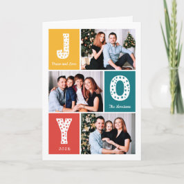 ピースラブジョイタイポグラフィモダン3写真 シーズンカード