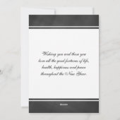 ピースラブジョイチャルクボードホリデーフラットカード シーズンカード (裏面)