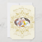 ピースラブジョイフェスティバル葉ヴィンテージデコ写真 シーズンカード (正面)