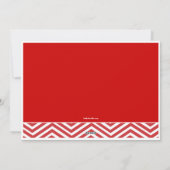 ピースラブジョイホリデイシェブロンフォトカードグリーティング シーズンカード (裏面)