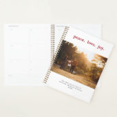 ピースラブジョイホリデークリスマスファミリーフォト プランナー手帳 (ディスプレー)