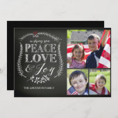 ピースラブジョイモダンシャルボード シーズンカード (正面/裏面)