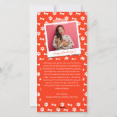 ピースラブジョイ犬の恋人フォトペモダンット シーズンカード (裏面)