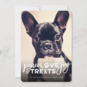 ピースラブジョイ犬の恋人フォトペモダンット シーズンカード (正面)