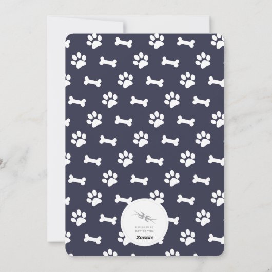 ピースラブジョイ犬の恋人フォトペモダンット シーズンカード (裏面)