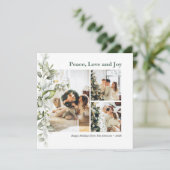 ピースラブジョイ葉ベリーズ写真ホリデーカード シーズンカード (スタンド正面)