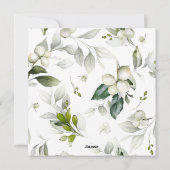 ピースラブジョイ葉ベリーズ写真ホリデーカード シーズンカード (裏面)