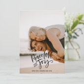 ピースラブジョーホリデイズバーチカルフォト |黒 シーズンカード (スタンド正面)