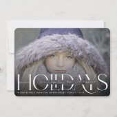 ピースラブジョーホープ最も幸せな休日の写真モダン シーズンカード (正面)