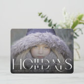 ピースラブジョーホープ最も幸せな休日の写真モダン シーズンカード (スタンド正面)