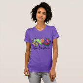 ピースラブスイカ、サマーギフトアイディア Tシャツ (正面フル)