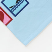 ピースラブスイミングカスタムスイムチーム フリースブランケット (角)