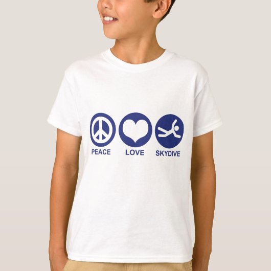 ピースラブスカイダイブ Tシャツ (正面)