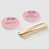 ピースラブソフトボール誕生日 ハンドファン (組立なし)