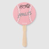 ピースラブソフトボール誕生日 ハンドファン (正面)