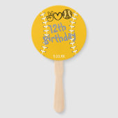 ピースラブソフトボール誕生日 ハンドファン (裏面)