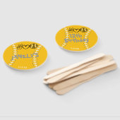 ピースラブソフトボール誕生日 ハンドファン (組立なし)