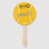 ピースラブソフトボール誕生日 ハンドファン (正面)