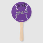 ピースラブソフトボール誕生日 ハンドファン (正面)