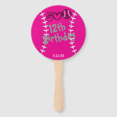 ピースラブソフトボール誕生日 ハンドファン (裏面)