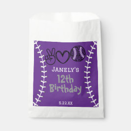 ピースラブソフトボール誕生日 フェイバーバッグ