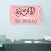 ピースラブソフトボール誕生日 横断幕 (トレードショー)