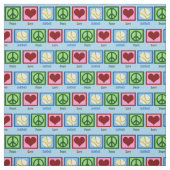 ピースラブソフトボール ファブリック (見本)