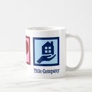 ピースラブタイトル会社役員 コーヒーマグカップ