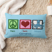 ピースラブタコカスタムブルー ランバークッション (ブランケット)