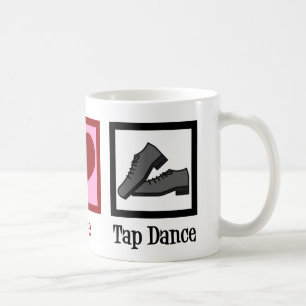 ピースラブタップダンス コーヒーマグカップ