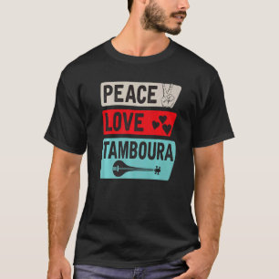 ピースラブタンボラミュージックタンボラプレイエ Tシャツ