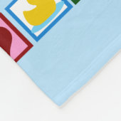 ピースラブダックキュートカスタムベビー フリースブランケット (角)