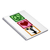 ピースラブチアリーティング ノートブック (右側)