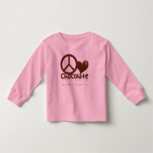 ピースラブチョコレート ベビーTシャツ (正面)