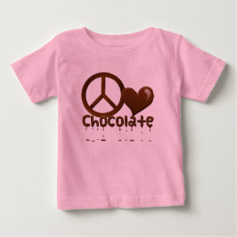 ピースラブチョコレート ベビーTシャツ