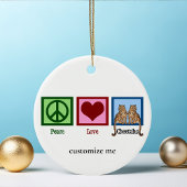 ピースラブチーテズカワイイカスタム セラミックオーナメント