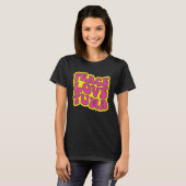 ピースラブツナマグロ魚釣り Tシャツ (正面フル)