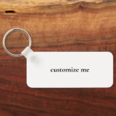 ピースラブテキサス州カワイイカスタムトシャン キーホルダー (裏面)