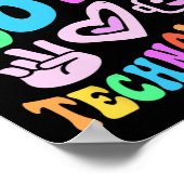 ピースラブテクノロジレトロコンピュータ先生ビベス ポスター (角)