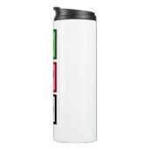 ピースラブテニス選手かわいいパーソナライズされた タンブラー (回転右)