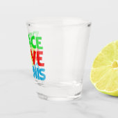 ピースラブテニス選手 ショットグラス (右)