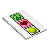 ピースラブテニス ノートブック (右側)