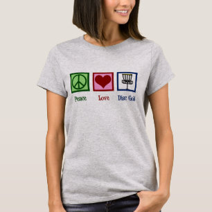 ピースラブディスクゴルフ Tシャツ