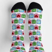 ピースラブトランペットかわいいバンド ソックス (上部)