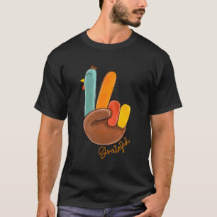 ピースラブトルコ感謝の手のサイン感謝してい Tシャツ